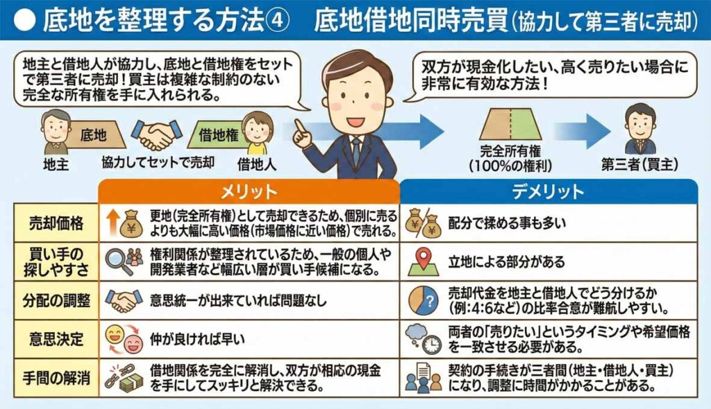 底地と借地の同時売買