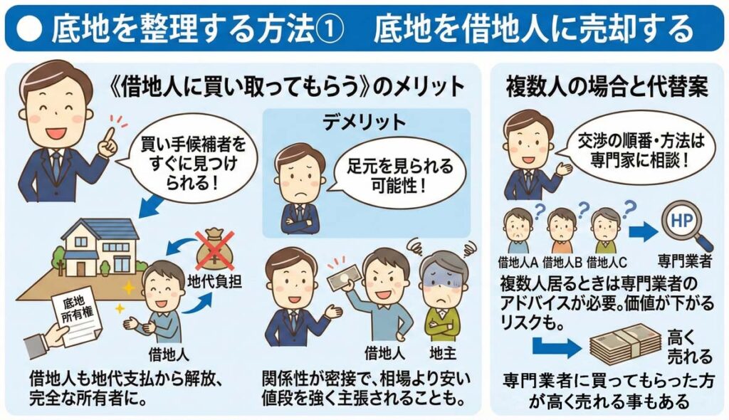 底地を借地人に売却